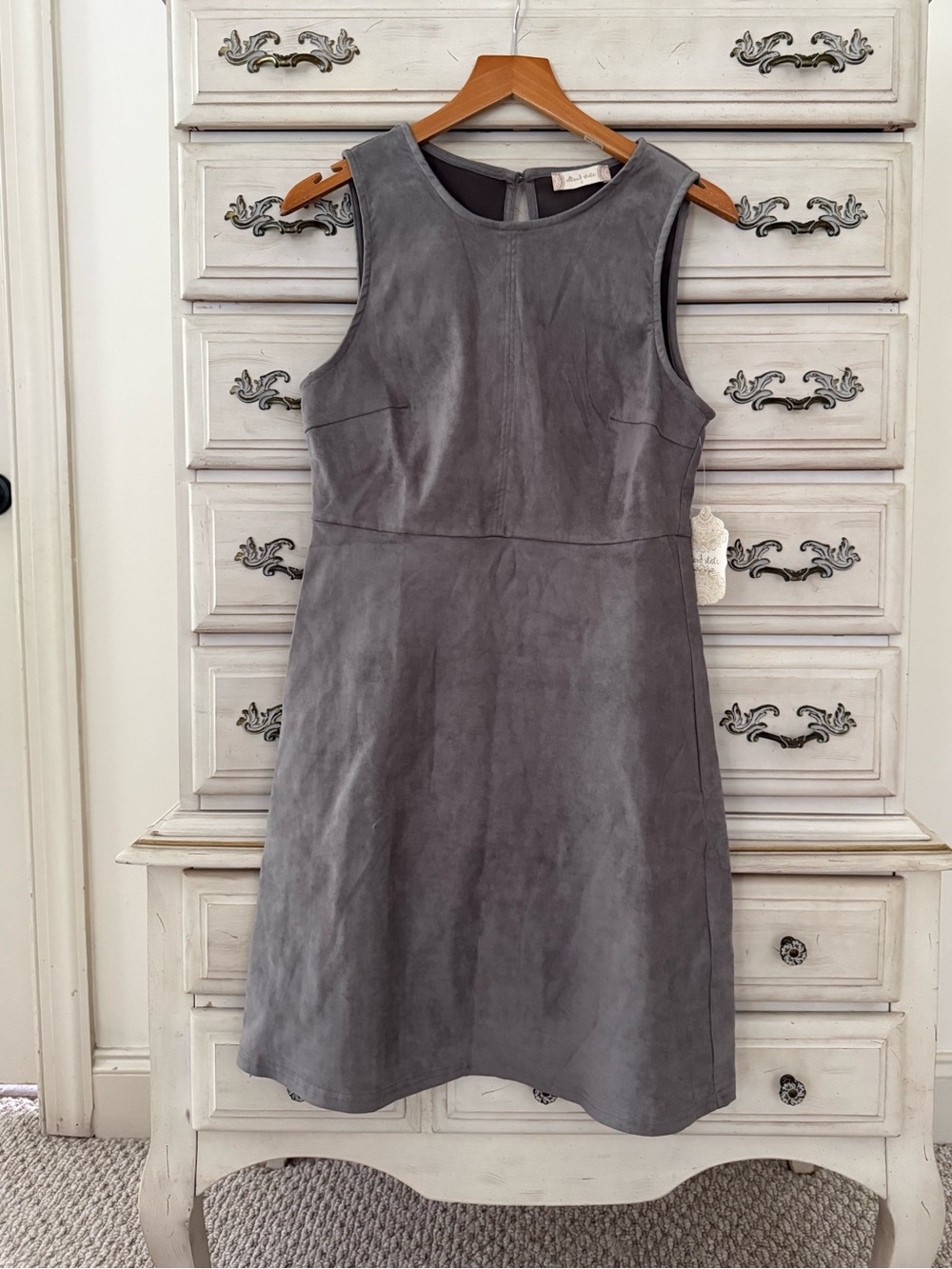 Altar’d State Grey Suede Boho Dress - Picture 2 of 5